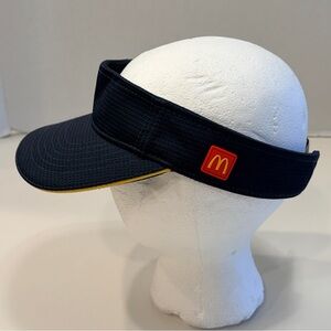 EUC - McDonalds crew / staff visor blue adjustable hat